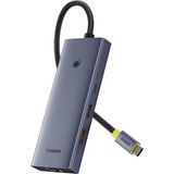 BASEUSONLINE Baseus Ultrajoy 7in1 Type-C Hub Çoklayıcı - 4K 60Hz HDMI + 2xusb-A 3.1 + Usb-C 3.1 + Usb-A 2.0 + Pd Şarj + RJ45 Ethernet - Uzay Grisi