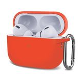 Basias Airpods Pro 2. Nesil Kılıf Tam Koruma Mat Silikon + Askılık - Turuncu