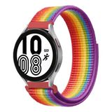 Basias Huawei Gt / Gt2 / Gt2 Pro / Gt3 / Gt3 Pro GT4 / GT5 / GT5 PRO / GT6 / GT6 PRO 46MM Hasır Dokuma Cırt Cırt Kordon Kayış 22MM - Gökkuşağı