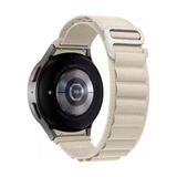 Basias Huawei Gt / Gt2 / GT2E / Gt2 Pro / Gt3 / Gt3 Pro GT4 / GT5 / GT5 PRO / GT6 / GT6 PRO 46MM Hasır Kordon Kayış Apline Yeni Model - Bej