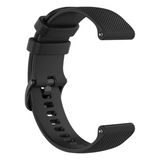 Basias Huawei Gt / Gt2 / GT2E / Gt2 Pro / Gt3 / Gt3 Pro GT4 / GT5 / GT/6 46MM Damalı Silikon Kordon Kayış (22MM) - Siyah