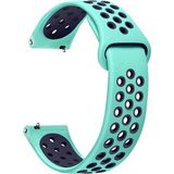 Basias Huawei Watch Gt 3 Se / Gt 2e Uyumlu Kordon Delikli Spor Silikon - Turkuaz - Lacivert