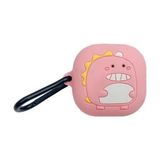 Basias Samsung Galaxy Buds 2 - Buds Pro - Buds Live - Buds 2 Pro Uyumlu Dinazor Silikon Kılıf - Pembe