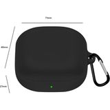 Basias Samsung Galaxy Buds 2 - Buds Pro - Buds Live - Buds 2 Pro Uyumlu Mat Silikon Kılıf - Siyah