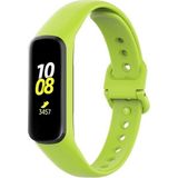 Basias Samsung Galaxy Fit 2 R220 Akıllı Bileklik Uyumlu Silikon Kordon Kayış - Fıstık Yeşili
