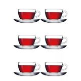 Basic 6Lı Set Çay Kahve Büyük Fincan Bardak Takımı 238 Ml - 12 Parça - 6 Kişilik - 97948