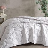 Basic Beyond | Nano Jel Elyaf 155 x 215 Tek Kişilik Yorgan Beyaz - 100 x 100 cm - Çok Renkli