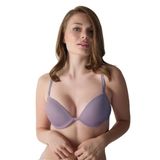 Basic Düz Dekolte Push Up Destekli Sütyen Çinko 75B