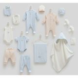 Basıc Erkek Bebek 14LÜ Hastane Çıkışı - Caramell - ZE2212 - Mavi - 0 - 3 Ay - ZE2212-MAVI-0 - 3 Ay Mavi