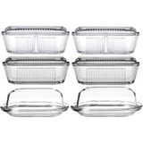 Basic Frigo 6lı Cam Kahvaltılık Tereyağlık Seti - standart
