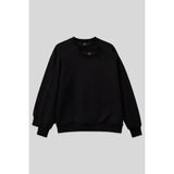 Basic Oversıze O Yaka 2li Paket Siyah Kadın Sweatshirt - 97053