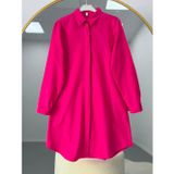 Basic Oversize Tunik Gömlek Pembe