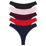 Basic Pamuklu Kadın Tanga 5'li Paket Külot