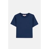 Basic Premium Kadın T-Shirt - Lacivert - XS
