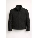 Basic Sade Şık Slim Fit Mevsimlik Süet Ceket