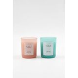 Basic Soft 2'li Mum Seti Yeşil - Pembe 120 gr