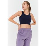 Basic U Yaka 5li Paket Kadın Crop Top Atlet - 97160 - Renkli - XS