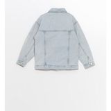 Basic Uzun Kollu Kız Çocuk Jean Ceket - 5 - 6 Yaş - -- - Mavi