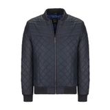 Basics&More Lacivert Tafta Erkek Deri Ceket