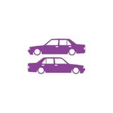 Basık Tofaş Şahin Doğan Sticker 17X17 Cm Mor