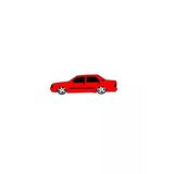 Basık Tofaş Şahin Sticker Kelebek Cam Oto Sticker Kırmızı - -