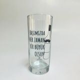 Başımızda Her Zaman Bir Büyük Olsun Baskılı Rakı Bardağı - Beyaz - 1 Adet