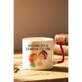 Başına Bela Olmaya Geldim Baskılı Eş, Sevgili, Arkadaş Karı Koca Hediyelik Renkli Kulplu Kupa Bardak, QBLK2583-KR