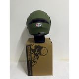 Başkan Jiekai Jk 902 Mat Haki Yeşili Güneş Vizörlü Çene Açılır Kask - XL