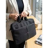 Başkent Çanta Laptop ve Notebook Çantası 17.3 İnç Uyumlu Korumalı Bölmeli Evrak Çantası 868325501410 - 43x30x5 - Siyah - Kırmızı