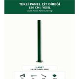 Başkent Çit Sistemleri Panel Çit Direği 150CM Yükseklik Yeşil Renk - 150 x 150