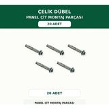 Başkent Çit Sistemleri Panel Çit Direği Çelik Dübel - Tek Ebat