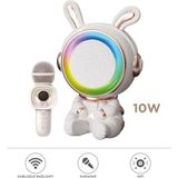 Başkent Tekno 05 RGB Tavşan Figürlü Mikrofonlu Karaoke Bluetooth Hoparlör