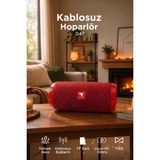 Başkenttekno Bluetooth Hoparlör Kablosuz Taşınabilir Ses Bombası Tws USB Tf D47 - Kırmızı
