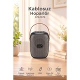 Başkenttekno Bluetooth Hoparlör Rgb Işıklı Fm Radyo Kablosuz Taşınabilir Speaker GTS-1679 - Siyah