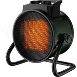 Başkenttekno Elektrikli Isıtıcı Fan 3000W Hızlı Isınma, 3 Kademeli Ayar, Sessiz Ptc Isıtma Yeşil - 3000 W