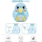 Başkenttekno F-31 El Tipi Mini Fan Vantilatör Sevimli Kuş Figürlü Taşınabilir Mini Fan - Mavi