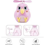 Başkenttekno F-31 El Tipi Mini Fan Vantilatör Sevimli Kuş Figürlü Taşınabilir Mini Fan - Pembe