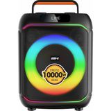 Başkenttekno GD-695 Dijital LED Göstergeli Mikrofonlu Rgb Tws 6.5 Inç Stereo Bass Kablosuz Karaoke Hoparlör - Siyah