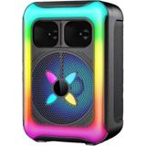 Başkenttekno Kablosuz Mikrofonlu Rgb Işıklı Bluetooth Hoparlör USB Tf Fm 12W Taşınabilir KTS-2452