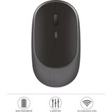 Başkenttekno Mouse USB ve Bluetooth Bağlanti Çift Modlu Şarjli Sessiz Kablosuz Fare TM16 - Gri
