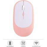 Başkenttekno Mouse USB ve Bluetooth Bağlanti Çift Modlu Şarjli Sessiz Kablosuz Fare TM16 - Pembe