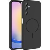 Başkenttekno Samsung Galaxy A25 Kılıf Meta Lansman M-Safe Kamera Korumalı Içi Kadife Yumuşak Renkli Süet Silikon - Siyah