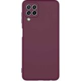 Başkenttekno Samsung Galaxy M32 Kılıf Kamera Korumali Mara Lansman Kapak - Koyu Mor