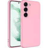 Başkenttekno Samsung Galaxy S23 Plus Kılıf Kamera Korumali Mara Lansman Kapak - Pembe