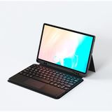 Başkenttekno Samsung Galaxy Tab S9 Plus Border Keyboard Bluetooh Bağlantılı Standlı Klavyeli Tablet Kılıfı - Siyah
