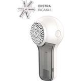 Başkenttekno Tüy Temizleme Makinesi Exstra Bıçaklı Şarjlı Tiftik Temizleme Makinesi M23 - 0 - 200 ml - Beyaz