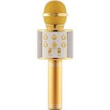 Başkenttekno WS-858 Karaoke Mikrofon Aux USB ve Sd Kart Girişli Bluetooth Hoparlör - Altın