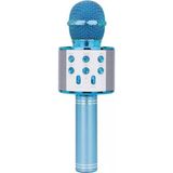Başkenttekno WS-858 Karaoke Mikrofon Aux USB ve Sd Kart Girişli Bluetooth Hoparlör - Mavi