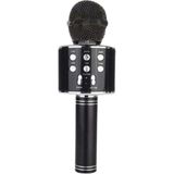 Başkenttekno WS-858 Karaoke Mikrofon Aux USB ve Sd Kart Girişli Bluetooth Hoparlör - Siyah