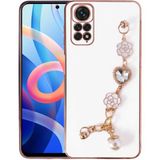 Başkenttekno Xiaomi Redmi Note 12 Pro 4g El Tutamaçlı Kamera Korumalı Taka Silikon Kapak Kılıf - Beyaz
